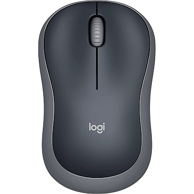 Logitech M185 Wireless Mouse, 2.4GHz with USB Mini Receiver, 12-Month Battery Life, 1000 DPI Optical Tracking, Ambidextrous, Compatible with PC, Mac, Laptop (Swift Grey) (LOG910002225)