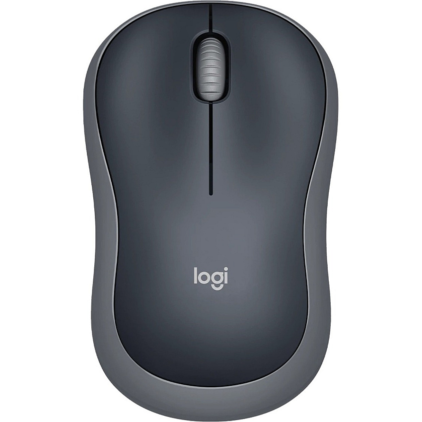 Logitech M185 Wireless Mouse, 2.4GHz with USB Mini Receiver, 12-Month Battery Life, 1000 DPI Optical Tracking, Ambidextrous, Compatible with PC, Mac, Laptop (Swift Grey) (LOG910002225)