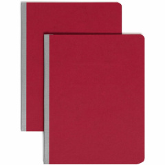 Smead Premium Pressboard Report Cover, Metal Prong with Compressor, Side Fastener, 3" Capacity, Letter Size, Bright Red, 25 per Box (81251)