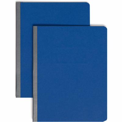 Smead Premium Pressboard Report Cover, Metal Prong with Compressor, Side Fastener, 3" Capacity, Letter Size, Dark Blue, 25 per Box (81351)