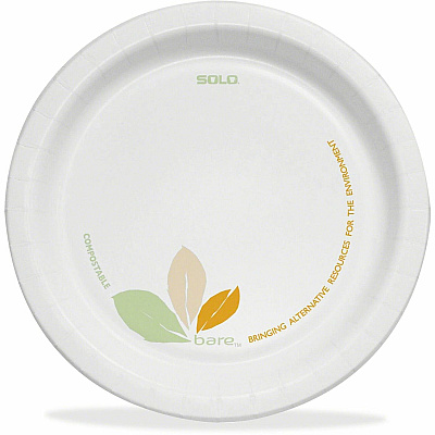 Solo Bare 6" Mediumweight Paper Plates (SCCOFMP6J7234)