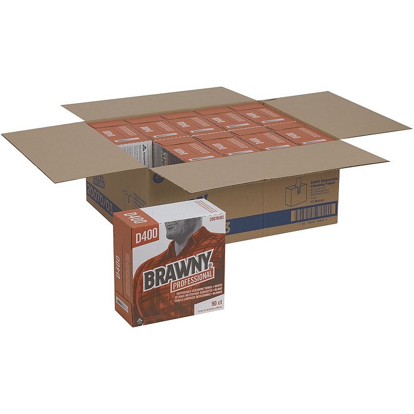 Brawny Professional D400 Disposable Cleaning Towels (GPC2007003CT)