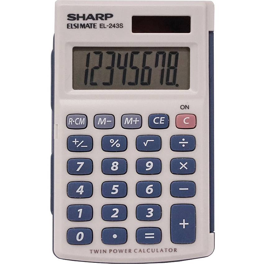 Sharp Handheld Calculator with Hard Case (SHREL243SB)