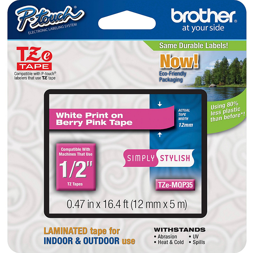 Brother P-Touch TZe Laminated Tape (BRTTZEMQP35)