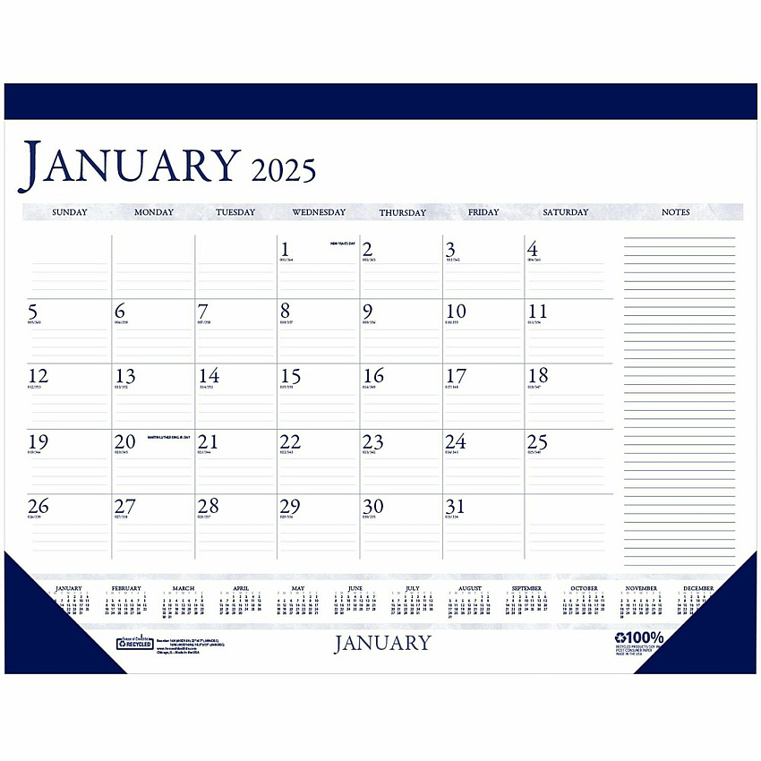 House of Doolittle Small Blocks 12-Month Desk Pad (1646)