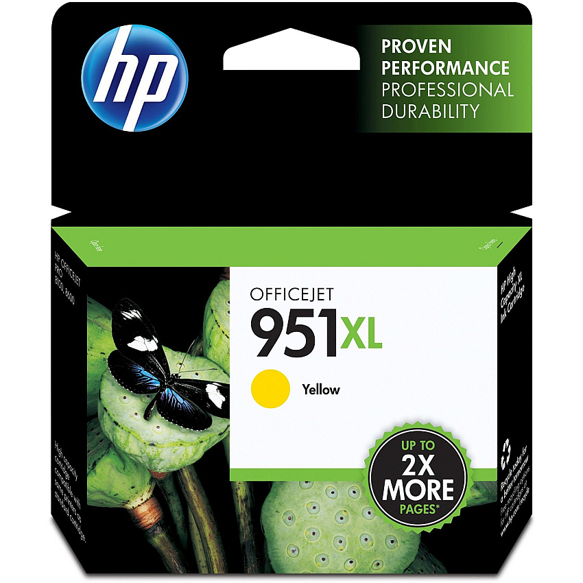 HP 951XL (HEWCN048AN) Original Inkjet Ink Cartridge - Yellow - 1 Each