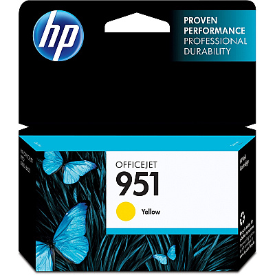 HP 951 (HEWCN052AN) Original Standard Yield Inkjet Ink Cartridge - Yellow - 1 Each