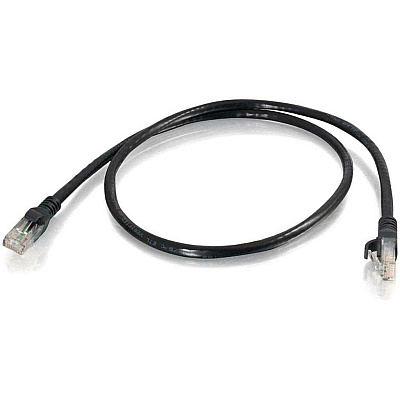 C2G 50ft Black Snagless Cat6 Cable (10298)