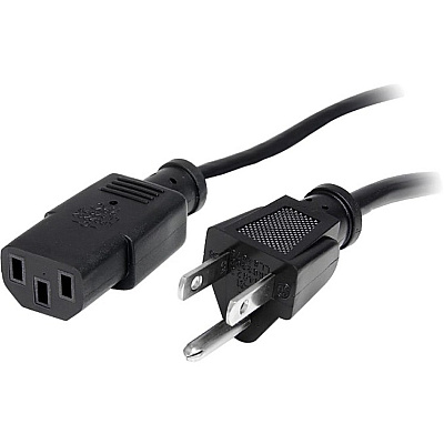 StarTech 20ft Power Cord, Nema 5-15p To C13 Cable (PXT10120)