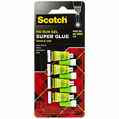 Scotch Super Glue Gel - 0.05 grams Single-Use Tubes (MMMAD119)