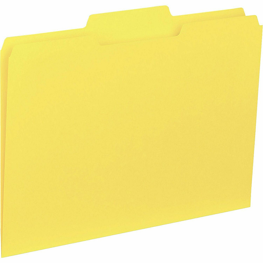 Business Source 1/3 Tab Cut Letter Recycled Top Tab File Folder (BSN43559)