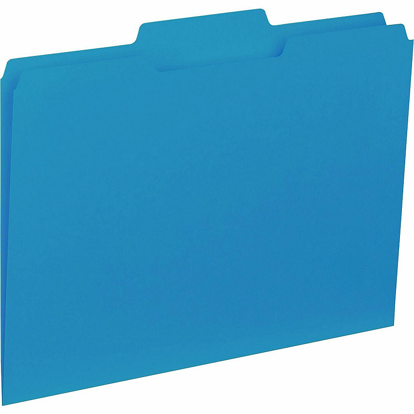 Business Source 1/3 Tab Cut Letter Recycled Top Tab File Folder (BSN43562)