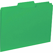 Business Source 1/3 Tab Cut Letter Recycled Top Tab File Folder (BSN43563)
