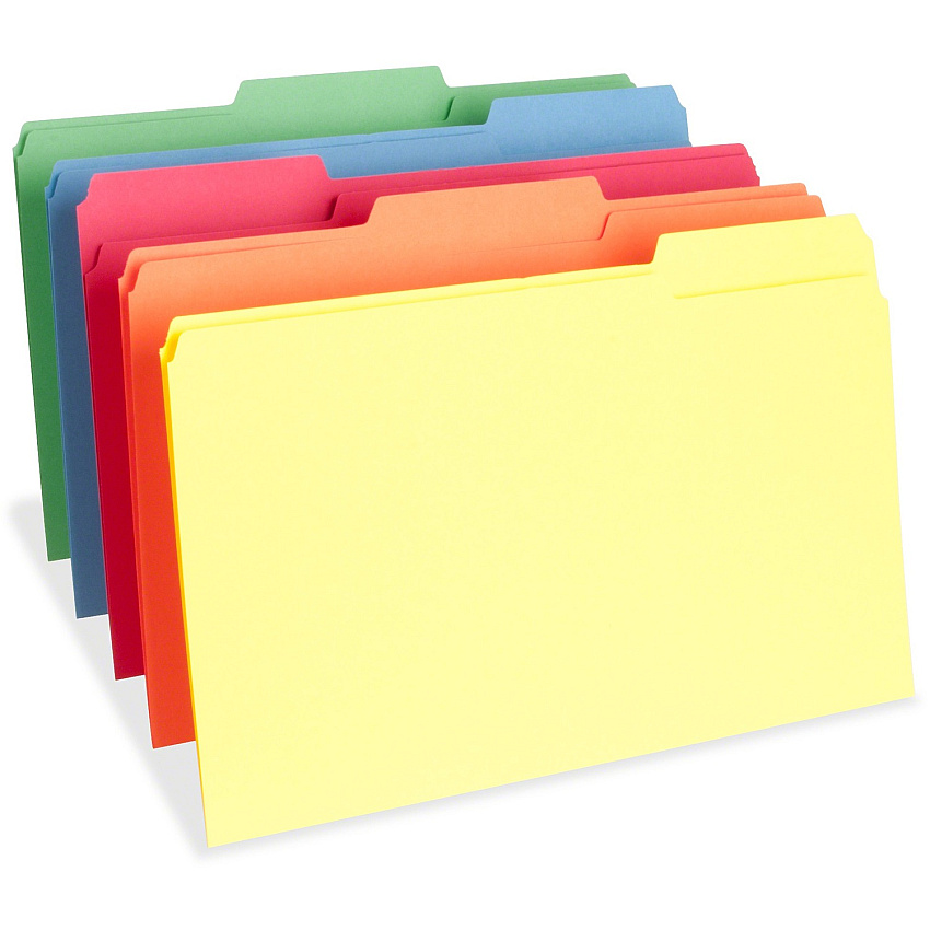 Business Source 1/3 Tab Cut Legal Recycled Top Tab File Folder (BSN65781)