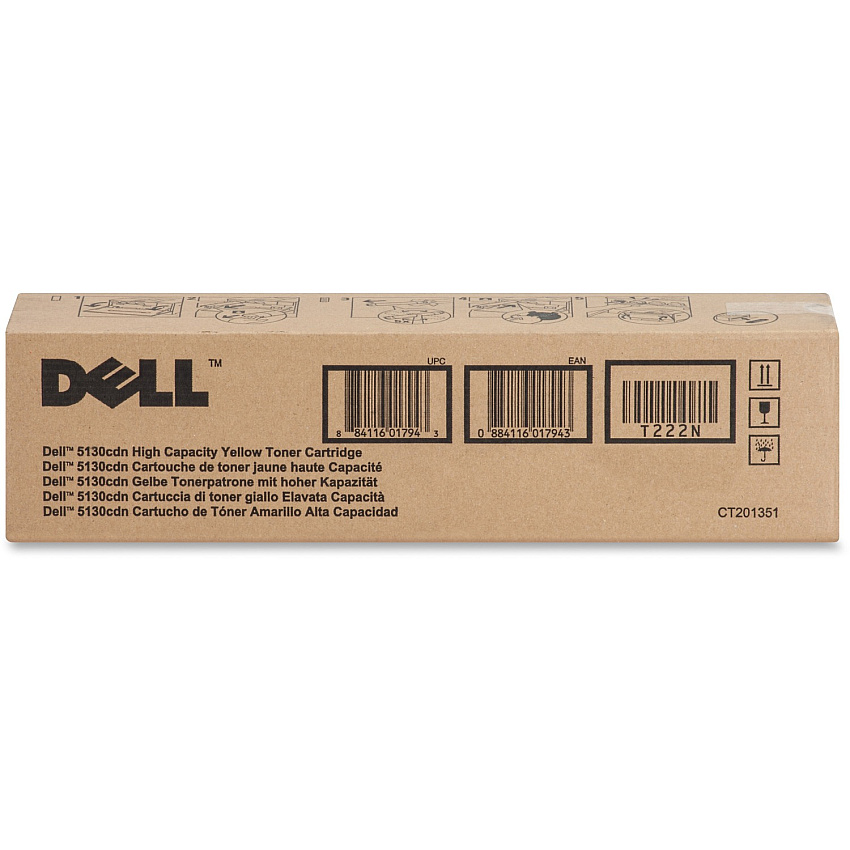 Dell Original High Yield Laser Toner Cartridge - Yellow - 1 Each (DLLT222N)