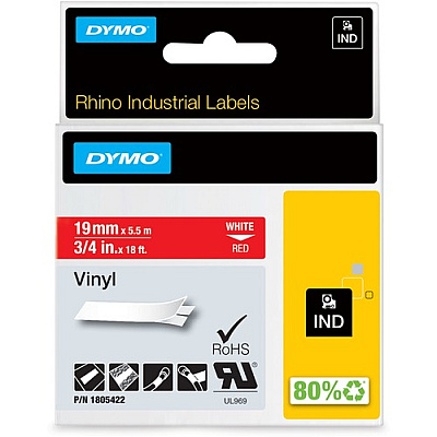 DYMO Colored 3/4" Vinyl Label Tape (1805422)