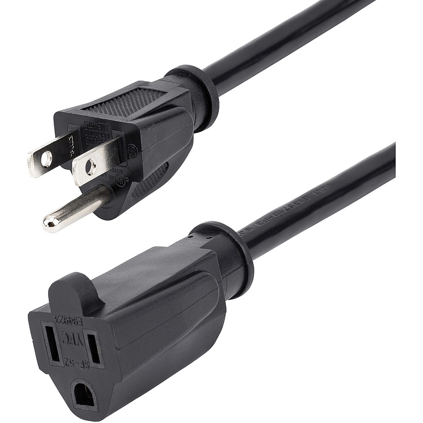StarTech 20ft Power Extension Cord 5-15r To 5-15p (PAC10120)