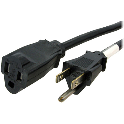 StarTech 10ft Power Extension Cord 5-15r To 5-15p (PAC1011410)