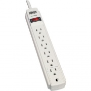 Tripp Lite Protect It! 6-Outlet Surge Protector 15 ft. Cord 790 Joules Diagnostic LED Light Gray Housing (TLP615)