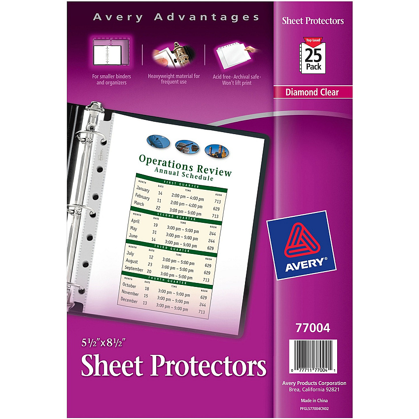 Avery Mini Diamond Clear Heavyweight Sheet Protectors (AVE77004)