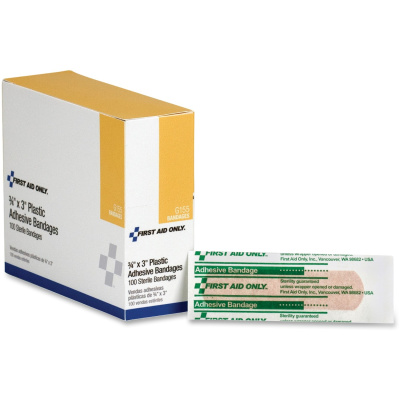 First Aid Only Plastic Adhesive Bandages (G155)