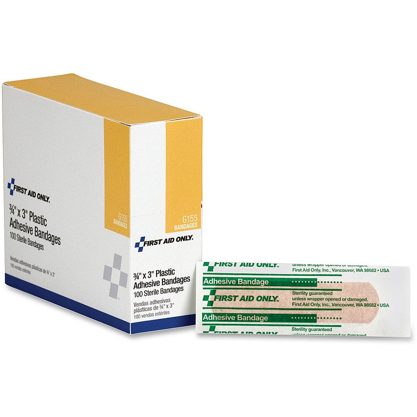 First Aid Only Plastic Adhesive Bandages (FAOG155)