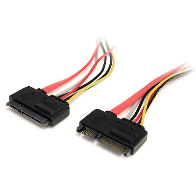StarTech 12in 22 Pin Sata Power/data Ext Cable (SATA22PEXT)