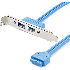 StarTech 2 Port Usb 3 A Female Slot Plate Adapter (USB3SPLATE)