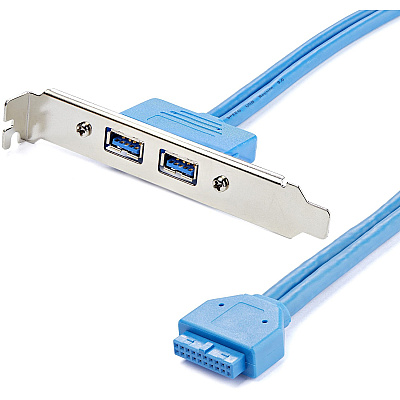 StarTech 2 Port Usb 3 A Female Slot Plate Adapter (USB3SPLATE)