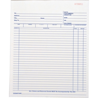 Business Source All-purpose Carbonless Forms Book (39554)