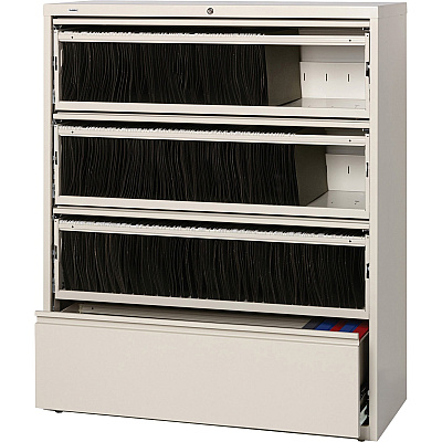 Lorell Fortress Lateral File with Roll-Out Shelf (LLR43514)