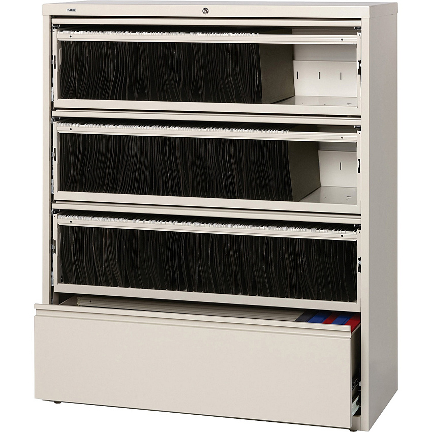 Lorell Fortress Lateral File with Roll-Out Shelf (LLR43514)