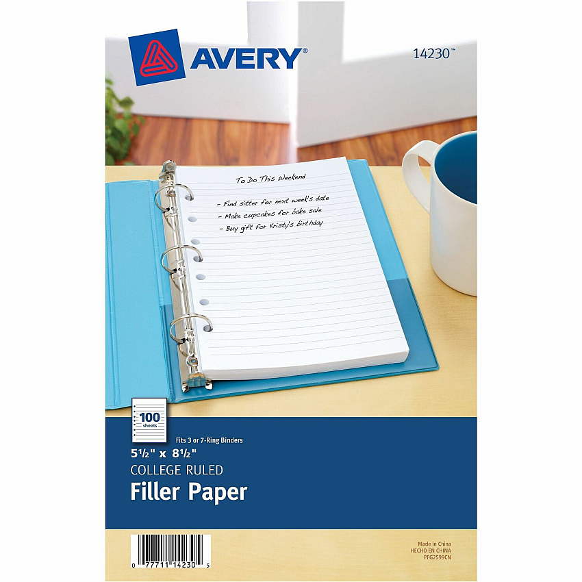 Avery Filler Paper 5½" x 8½" (AVE14230)