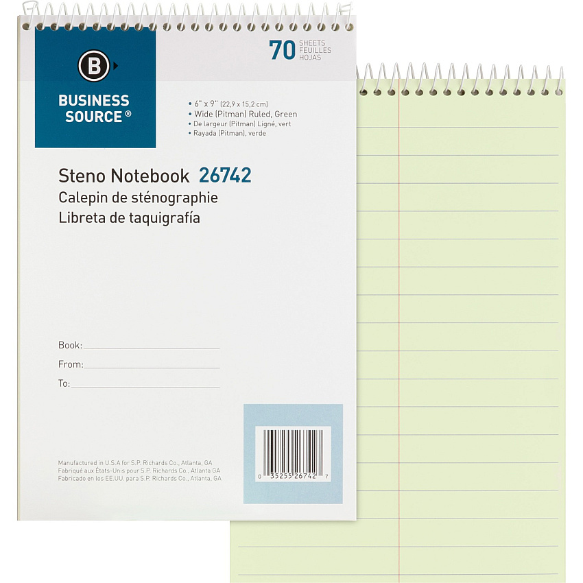 Business Source Steno Notebook (BSN26742)