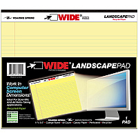 Roaring Spring Wide College Ruled Landscape Legal Pad (ROA74501)