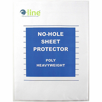 C-Line No-Hole Heavyweight Poly Sheet Protectors (CLI62907)