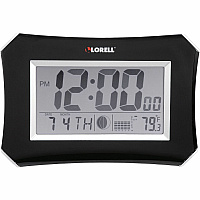 Lorell LCD Wall/Alarm Clock (LLR60998)
