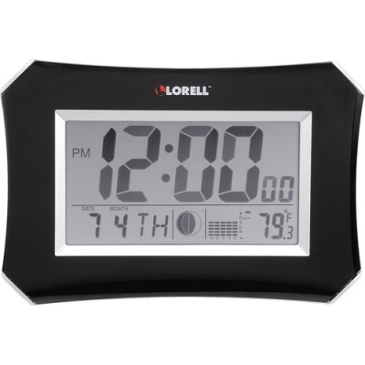 Lorell LCD Wall/Alarm Clock (60998)