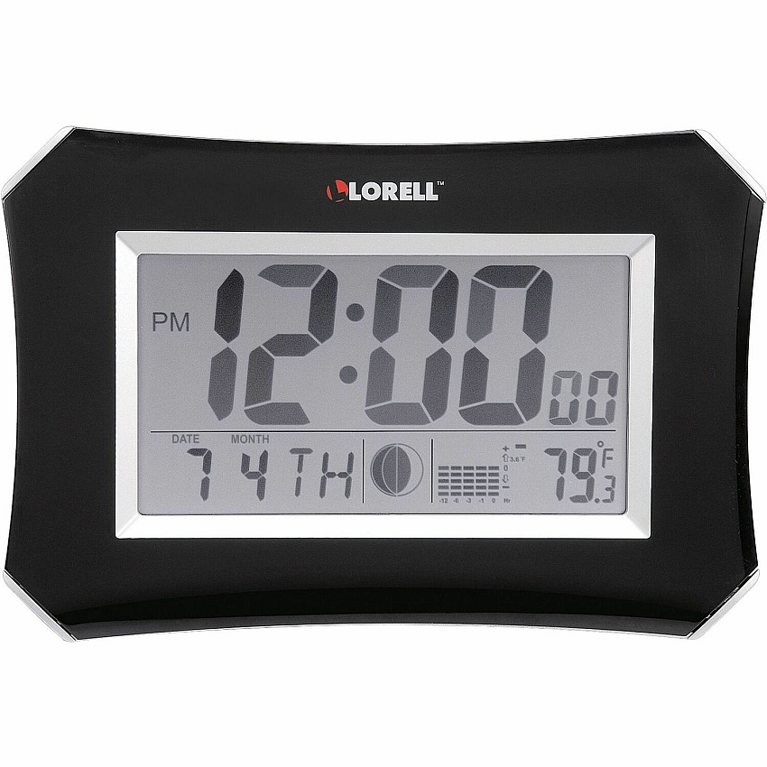 Lorell LCD Wall/Alarm Clock (LLR60998)