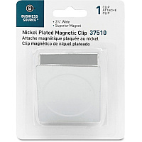 Business Source Nickel Plated Magnetic Clips (BSN37510)