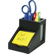 Victor 9505-5 Midnight Black Pencil Cup with Note Holder