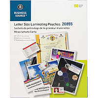 Business Source Letter Size Laminating Pouches (BSN20855)