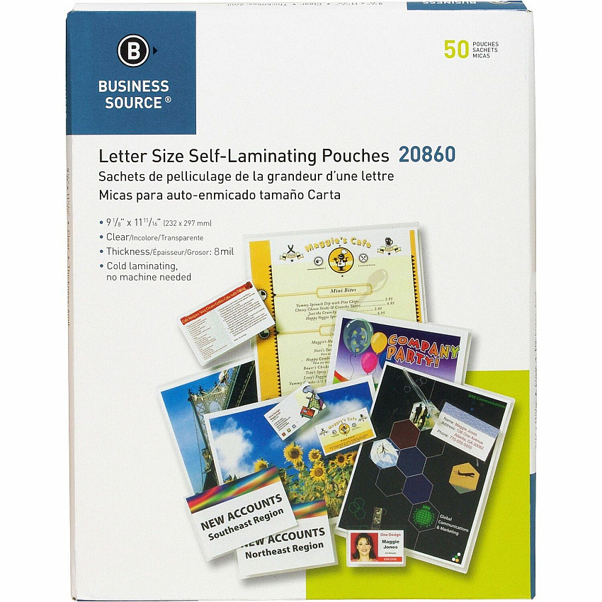 Business Source Laminating Document Pouches (BSN20860)