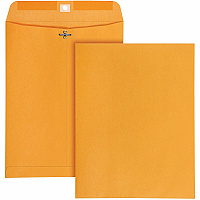 Quality Park 10 x 13 High Bulk Clasp Envelopes with Deeply Gummed Flaps (QUA37892)