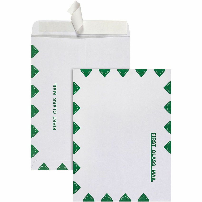 Quality Park 9 x 12 Catalog Mailing Envelopes with Redi-Strip Self-Seal Closure (QUA44534)