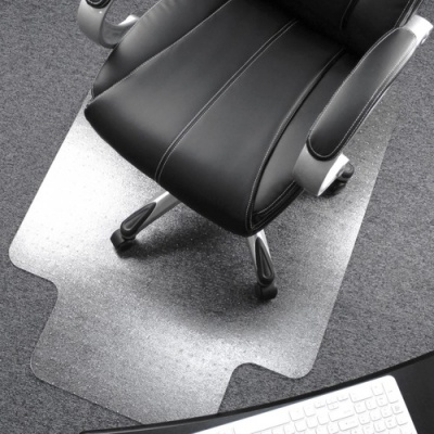 Cleartex Ultimat Plush Pile Polycarbonate Chairmat w/Lip (118927LR)