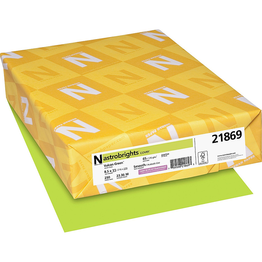 Astrobrights Color Cover Stock - Green (WAU21869)