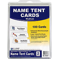 C-Line Embossed Cardstock Name Tents (CLI87587)