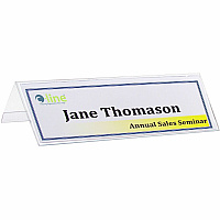 C-Line Heavyweight Rigid Plastic Name Tent Holder (CLI87597)