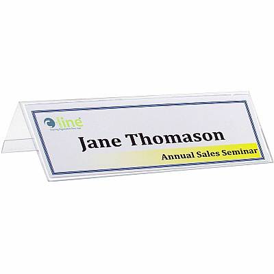 C-Line Heavyweight Rigid Plastic Name Tent Holder (CLI87597)